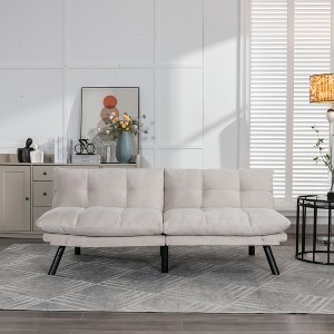 CAVINAS Sofa Bed Upholstered Couch Convertible Folding Sleeper Loveseat for Diverse Scenes for Living Room - 1 of 4