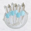 Big Dot of Happiness Blue Confetti Stars - Simple Party Paper Napkin Holder - Napkin Rings - Set of 24 - 3 of 4