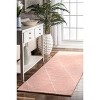 Nuloom Hand Tufted Elvia Area Rug, Runner 2' 6" x 8', Pink - 2 of 4