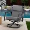 Aoodor 46 x 21 x 4 Inches Patio High Back Chair Cushions, Olefin Fabric Slipcover, Sponge Foam Filling, Set of 4 - 2 of 4