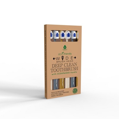 Eco Friendly Wide Brush Head Deep Clean Toothbrush