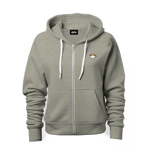 Dalix Cappuccino Embroidered Zip Hoodie Fleece Long Sleeve Pocket Warm Soft Mens - 1 of 4