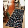 Lahome Pearl Velvet Washable Moroccan Floral Area Rug-Elegant Carpet for Living Room, Bedroom, or Office - 3 of 4