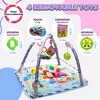 Skirfy 4 IN 1 Baby Activity Play Mat with 20 Balls, 5 Detachable Sound Toys, Baby Sensory Mat for for Toddler Infant, Newborn Gift for Boys and Girls - 2 of 4