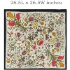 Wrapables Satin Neckerchief Square Scarf 26.5 x 26.5 Inches, Floral - 2 of 4