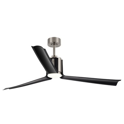 Airsurfer 60-Inch Satin Nickel Ceiling Fans with Remote
