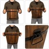 Best Choice Products Set of 3 Rustic Wood Bucket Barrel Flower Garden Planters Set w/ Drainage Holes, Multiple Sizes - 3 of 4