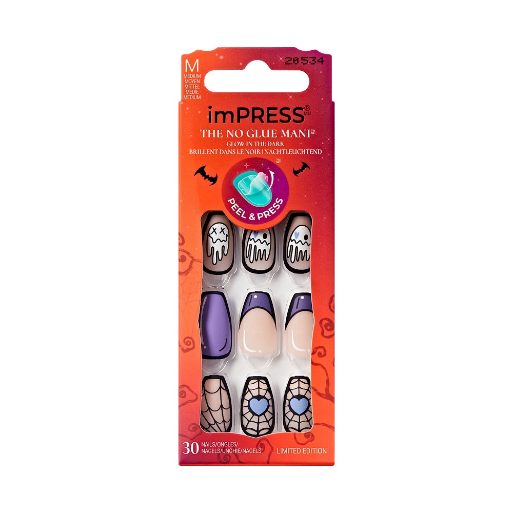 Photos - Manicure & Pedicure Tools KISS Products imPRESS Fake Nails - Party Startled - 33ct
