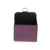 Unique Bargains Universal Car Trash Can Hanging Trash Bin Faux Leather Rhinestones 1 Pc Black Pink - 3 of 4