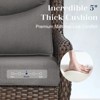 POCASSY Patio Swivel Chairs, Outdoor Wicker Swivel Glider Rocking Chairs with High Back and Thick Cushions for Porch Deck - 4 of 4