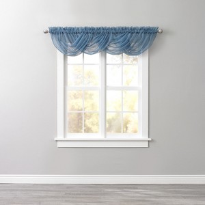BrylaneHome BH Studio Sheer Voile Toga Valance - 1 of 4