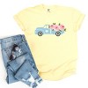 Simply Sage Market Spring Retro Truck With Flowers Garment Dyed Tee - 3 of 4