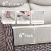 Belord Patio Furniture Set with 6-inch Extra Thick Cushions, High Back Outdoor Patio Furniture with Swivel Chairs, 5 Pieces Outdoor Conversation Set - 2 of 4