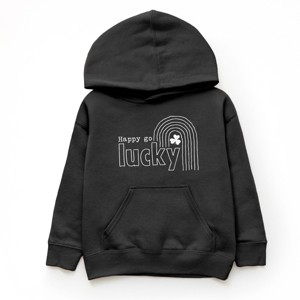 The Juniper Shop Happy Go Lucky Shamrock Youth Hoodie - 1 of 4