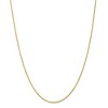 Black Bow Jewelry 1.3mm 10k Yellow Gold Solid Baby Rope Chain Necklace - image 3 of 4