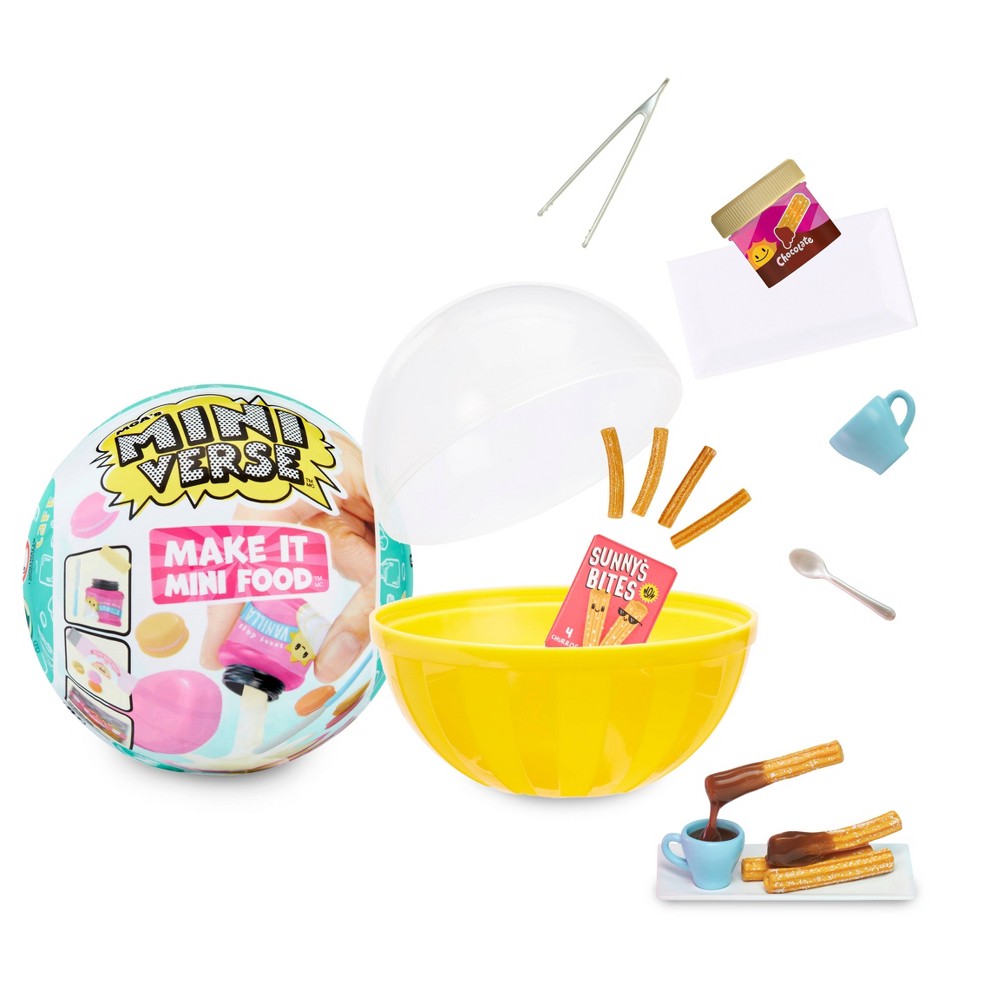 MGA's Miniverse Make It Mini Food Cafe Series 1 Minis - Complete Collection (Pack of 24), Blind Packaging, DIY, Resin Play, Collect