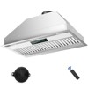 Tylza 30 in. 900 CFM Convertible Ductless Insert Range Hood With 4 Speed Gesture Sensing - 3 of 4