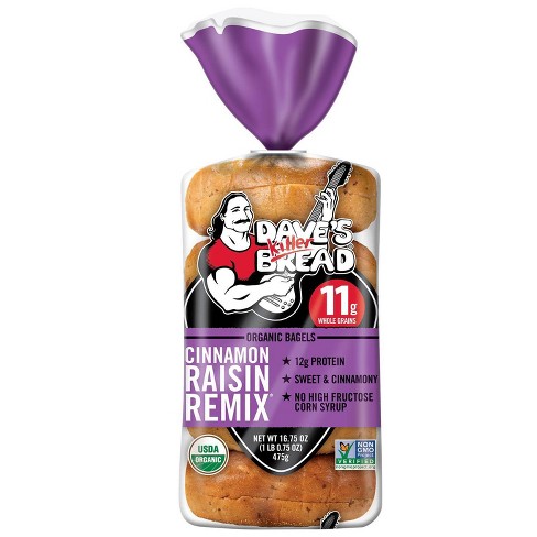 Dave's Killer Bread Organic Cinnamon Raisin Remix Bagels - 16.75oz - image 1 of 4