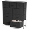 DOMETOUR Dresser for Bedroom 9 Drawer Fabric Storage Tower, Storage Cabinet Tall Chest Organizer Unit Bins Living Room Entryway Closet-Gray - 2 of 4