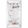 Sweet Jojo Designs Boy Photo Op Fitted Crib Sheet Airplane Red Blue and Grey - 2 of 4