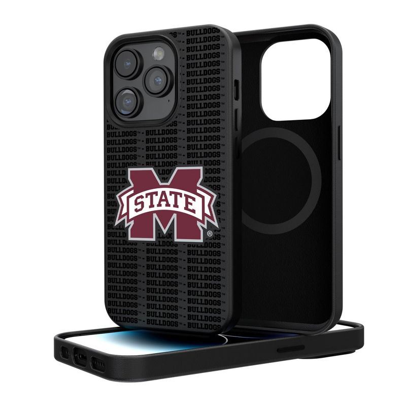 Keyscaper Mississippi State Bulldogs Text Backdrop Magnetic Phone Case, 1 of 8