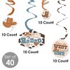My First Rodeo - Little Cowboy 1st Birthday Party Hanging Decor - Party Decoration Swirls - Set of 40 - 4 of 4