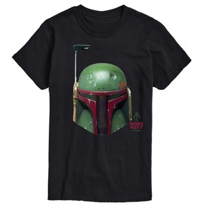 Men's - Star Wars - Boba Fett Helmet Short Sleeve Graphic T-Shirt - 1 of 3