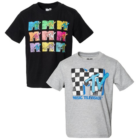 Mtv Little Boys 2 Pack Graphic T-shirts Logo Multicolor 5 : Target