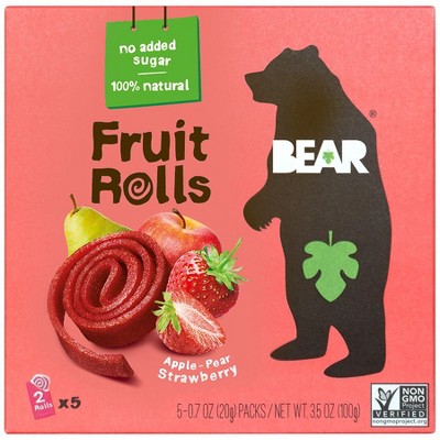 BEAR Fruit Rolls, Strawberry 35 OZ