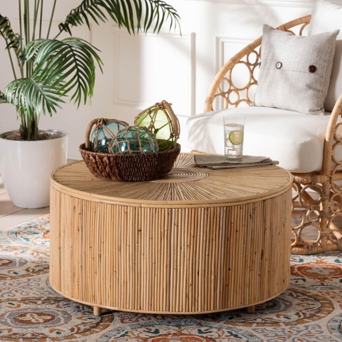 Rattan coffee table target on sale