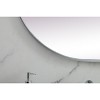Elegant Lighting Metal Frame Oval Mirror 30x72 Inch in Black - 2 of 4
