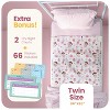 IMPROVIA® Toddler Bed Wetting Pad, Washable, waterproof, ultra-absorbent, non-slip underpad with tuckable wings for kids & potty training. - 4 of 4
