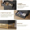 coucheta 3/4 Drawer Dresser with Metal Legs, Modern Wood Dressers Chest Organizer with Wide Storage,for Bedroom, Living Room, Hallway, Entryway - 4 of 4
