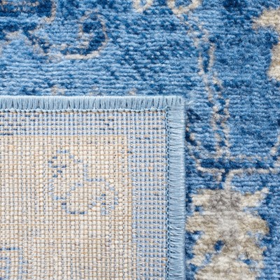 Brentwood Blue and Grey Hand-Knotted Reversible Area Rug