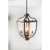 VYNXARIA 4 - Light Rustic Vintage Metal Ceiling Lights, Hanging Chandelier with Adjustable 71in Chain for Home - 4 of 4