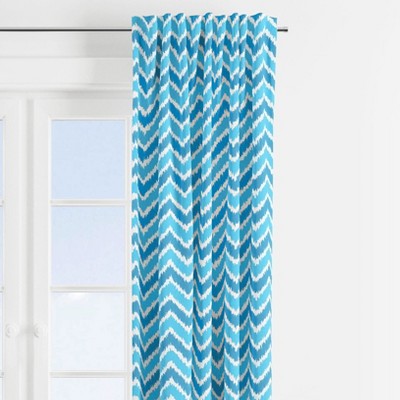 Bacati - Mix N Match Aqua/Turquoise Chevron Curtain Panel
