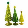 Cody Foster 16.0 Inch Midcentury Modern Hobnail Tree Set Saint Patrick's Day, Varying Heights: 16.0, 12.5, 9.75 Inches Tree Sculptures - 3 of 4