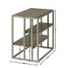 Syemin End Tables Wood Storage End Table Nightstand with Shelf Sofa Storage Side Table Bedside Tables for Small Space, Brown, 16"*25"*24" - 2 of 4
