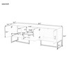 FONTOI TV Stands with Handles and Anti-tip Device for Televisions up to 70", Entertainment Center with Drawer&Cabinets, White, 15.7"*25.6"*68.9" - 3 of 4