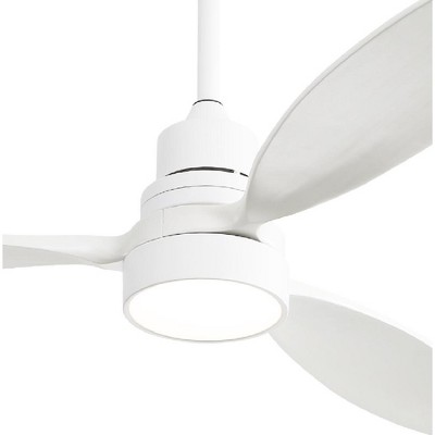 52 inch Solid Wood Ceiling Fan with Lights and Remote Outdoor Indoor Modern Ceiling Fan 3 Downrod for Living Room Bedroom Farmhouse Patio