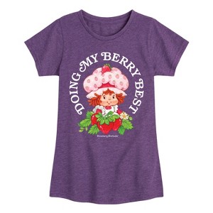 Girls' - Strawberry Shortcake - Doing My Berry Best-Toddler And Youth Girls Fitted Short Sleeve Graphic T-Shirt Fitted Short Sleeve Graphic T-Shirt - 1 of 4