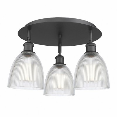 Castile - 3 Light Flush Mount In Industrial Style-9.5 Inches Tall and 17.75 Inches Wide