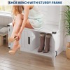 4-in-1 Hall Tree Bench with Shoe Storage, Coat Rack & Shelf - Entryway Organizer with Hooks for Bedroom, Living Room - 4 of 4