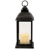 Northlight LED Lantern with Flameless Candle - 12.5" - Brushed Silver - 4 of 4