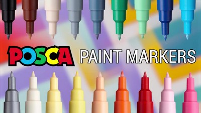 uni POSCA 8pk PC-3M Water Based Paint Markers Fine Tip