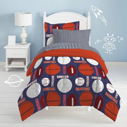 Full queen All Sports Reversible Mini Kids Bed In A Bag Dream Factory Target