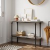 Brown Forty Three Point Three Inch Entryway Table Sturdy Console Table with Two Tier Storage Versatile Sofa Table Gray - 4 of 4