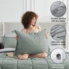 BAGOKIE 5/7 PCS Bed in a Bag Reversible Bedding Set with Comforter, Sheets, Pillow Sham, Pillowcase - 2 of 4