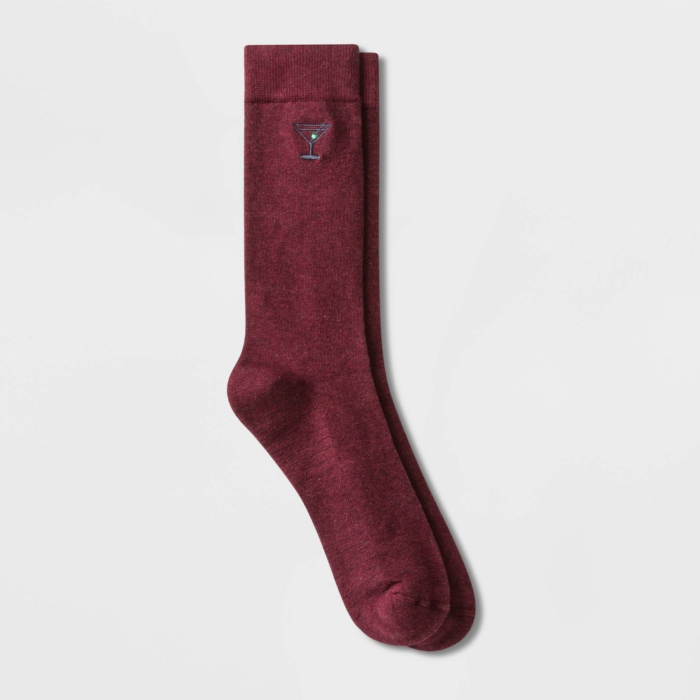 Men's Premium Dress Socks - Goodfellow & Co Red 6-12 was $6.99 now $3.14 (55.0% off)