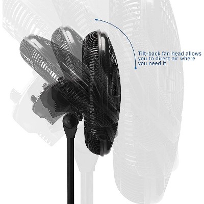 MISSING PART ‼️Lasko 1827 Elegance and Performance 18-Inch 3 Speed Adjustable 90 Degree Oscillating Tilt-Head Standing Home Pedestal Fan, Black